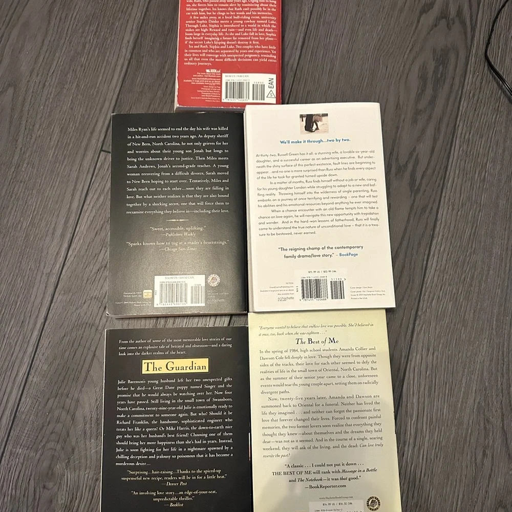 Set of 5 books by Nicholas Sparks - Picture 2 of 2